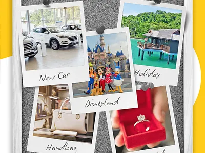 Tally savings safes design digital digital bank gold illustration logo money polaroid savings tally yellow