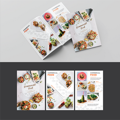 Food Brochure, Brochure Design, Commercial Brochure branding brochure brochure design cover book design graphic design