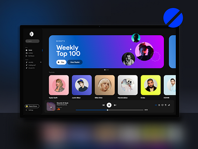 Music Website Design artist beautiful branding dark design illustration logo minimal music new saturn talent ui user interface ux vector website