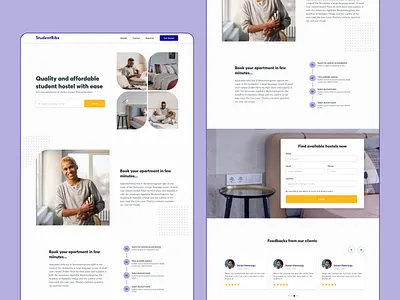 StudentRibs Landing Page design education homepage landing page design ui ui design visual design website design