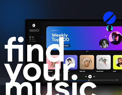 Music Website UI UX app application beautiful branding dark design desktop illustration logo minimal mobile app music new saturn ui ux vector website