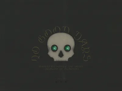 Eyes Made of Emerald aged badge bones brand branding dark design emerald gems gemstones graphic design identity illustration logo retro sesh skull typography vector vintage