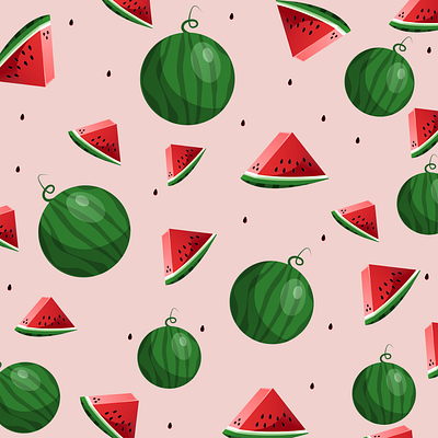 Watermelon summer pattern juice pattern pink print summer summet timr watermelon