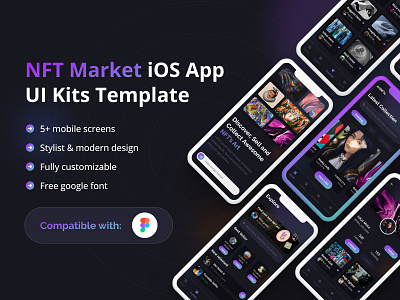 NFT's Art iOS App UI Kit Template
