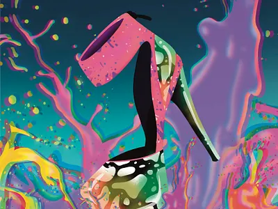 IF I MADE HEELS artwork colour conceptual digital digitalillustration fashion footwear graphic design illustration paint procreate