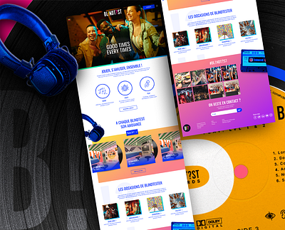 Blindtest Web Site Design : Website UI & UX / Home Page UI animation branding design graphic design icon logo motion graphics ui ux webdesign