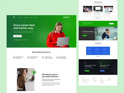 Tutor Web Design custom web design landing page design tutor ui ui ux ui ux design web design website design