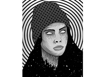 Psycho girl app branding design graphic design illustration logo typography ui ux vector