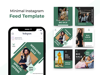 Minimal Instagram Feed Template - Fashion
