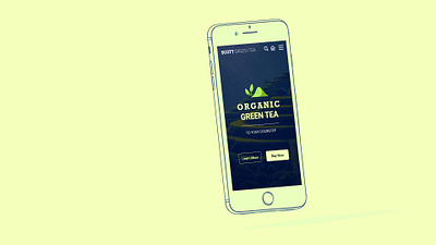 Organic Green Tea adobexd app design graphic design hifi highfidelity illustration logo ui ux wireframes