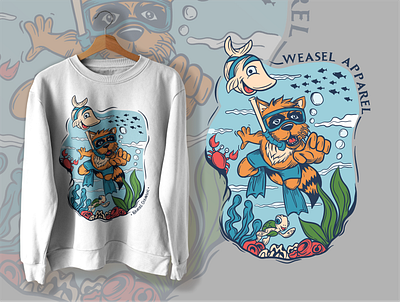 in the sea 3d animation app branding design esport graphic design illustration in the sea logo motion graphics ui ux vector