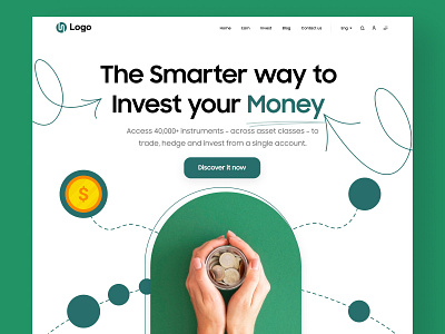 Money - Freebie Web UI bank branding crypto currency design ecommerce figma freebie invest landing landing page money online ui ui ux ux wallet web website