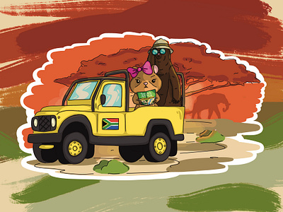 Illustration for children book cartoon colors illustration