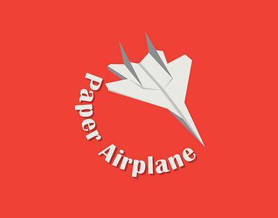 Paper Airplane Logo adobe branding character design graphic design illustration logo