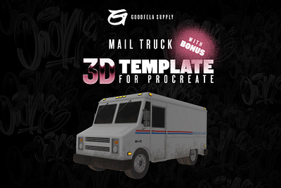 New Template 3D for Procreate 3d graffiti illustration ipadpro procreate procreate graffiti template 3d template procreate