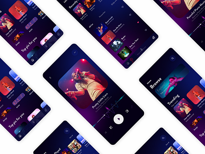 Music App 3d branding design f facebookcover graphic design illustration logo typography ui ux vector