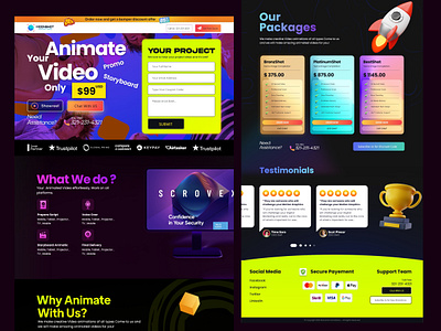 Digital Agency Landing Page agency animation app design daily challange design digital agency landing page ui ui designer uidesign uiux web design website website designers