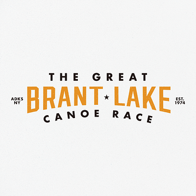 Brant Lake Canoe Race Logo branding design logo logo design logos