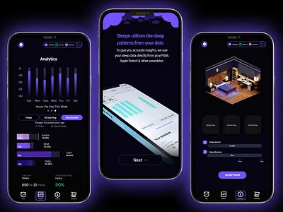 Sleepn - Health Game 3d blender figma game graphic design health illustration sleepn ui ui design ux