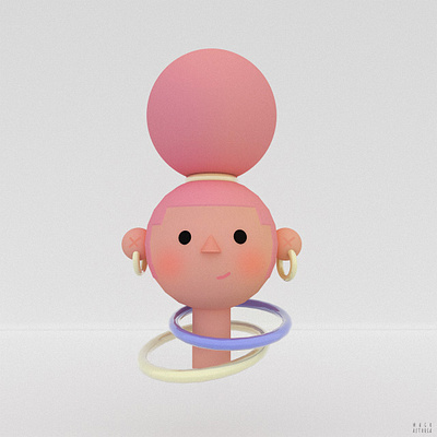 Chongo c4d girl illustration maxon wacom