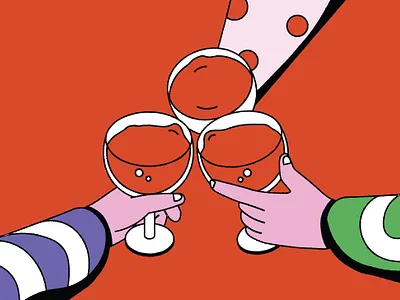 Cheers! adobe design digital art drawing illustration