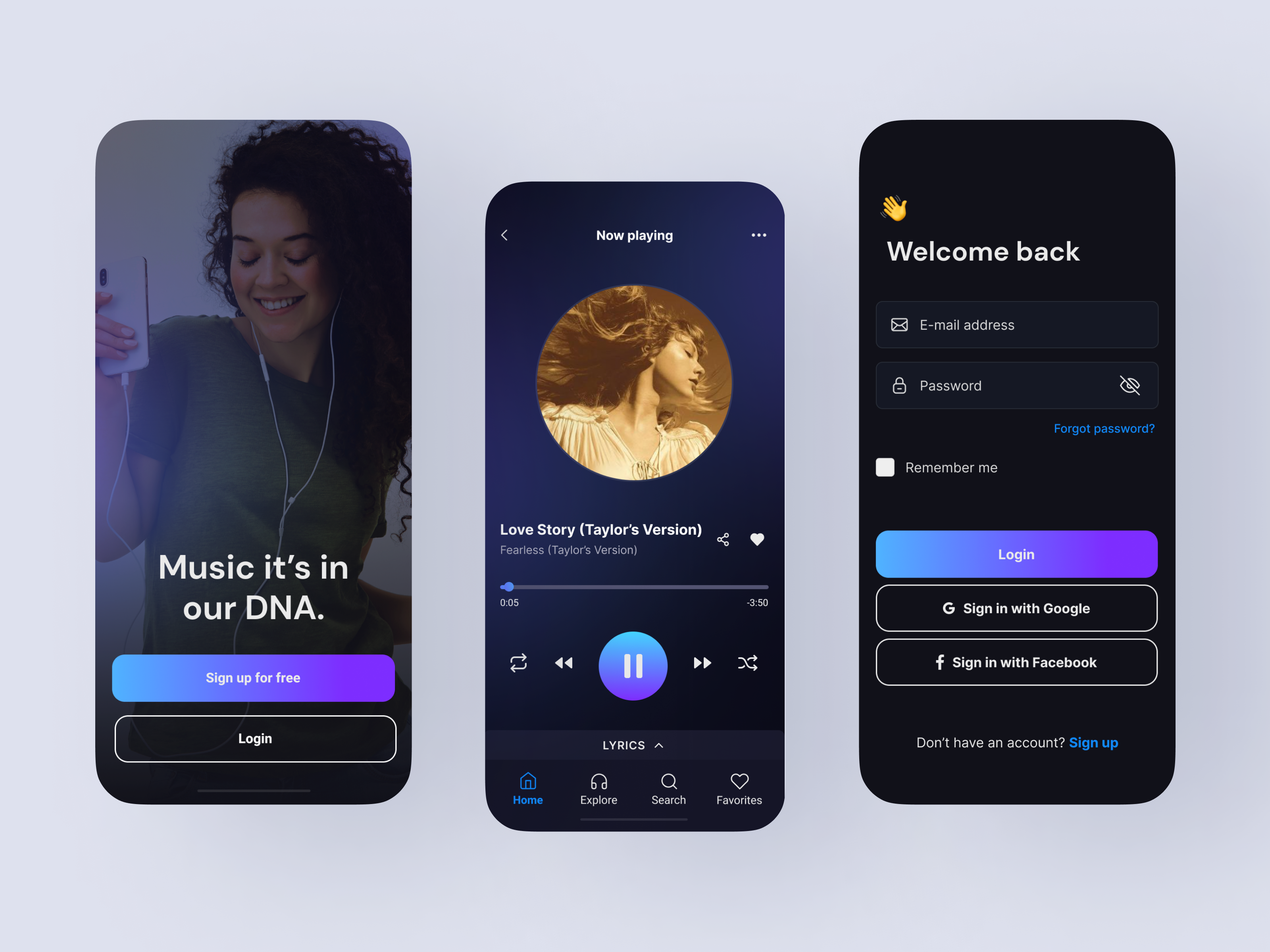 Example of Music Player Challenge