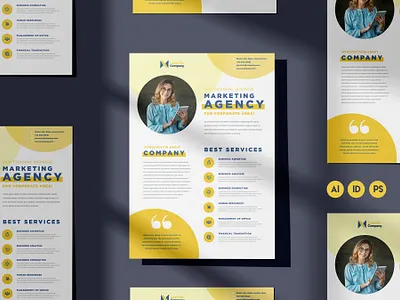 Service Flyer Design Project adobe indesign advert design agenda document branding brochure brochure design corporate design flyer design handout print design