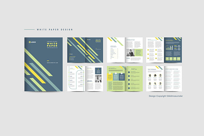 White Paper Design Template adobe indesign agenda document booklet brochure corporate document design handout internal document nda document print design sales document white paper white paper design