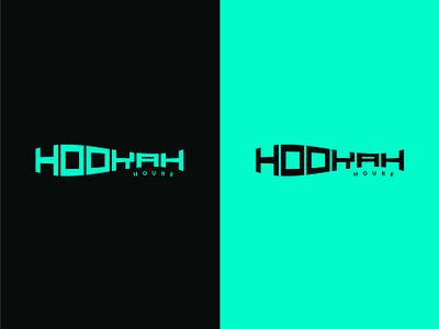 Hookah house logo black brand design green hookah house illustration logo mongolia neon shisha smoke tabacco