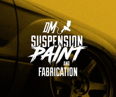 DarkMatter Paint & Fabrication branding design dribbble graphic design logo merch sticker texture type typography