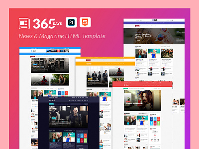 365 Days | News HTML Template
