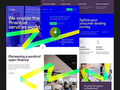 FISCAL - Financial Services Landing Page agency bank business finance financial graphic design header homepage inteface landing landing page minimalism payment service ui uiux venture capital visual web design website
