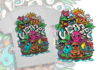 doodle sea 3d animation app branding design doodle sea esport graphic design illustration logo motion graphics ui ux vector