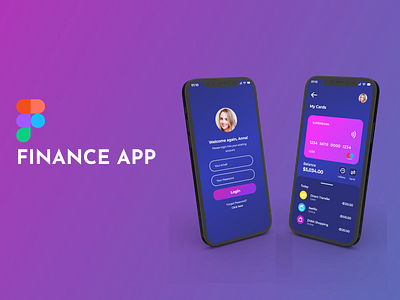 Finance App for Mobile appdesign figma financeapp mobileapp uidesign uiux