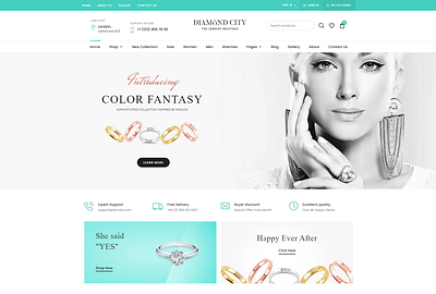 I will build ecommerce website or woocommerce website website jewelry