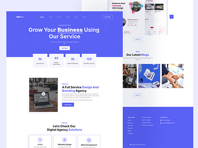 Digital Agency Landing Page Templa digital agency