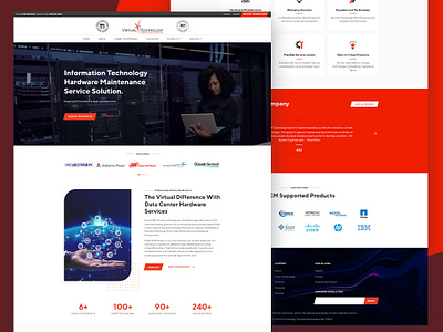Website Redesign and Development clean design design ui it company photoshop redesign technology ui ux website website rebranding website redesign