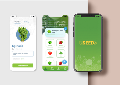 USEEDS Mobile App app dashboard design figma hydroponic mobile mobileapps plant plants ui userinterface ux