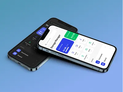 Storage Manager App Concept UI design android app app app design application branding design figma figmadesign mockup storage manager ui