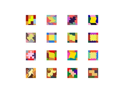 puzzle icons design game ui
