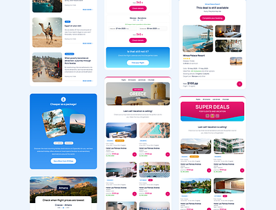 Minimalist Travel Email Templates ✦ Online Travel Agency email email templates travel travel agency travel email ui