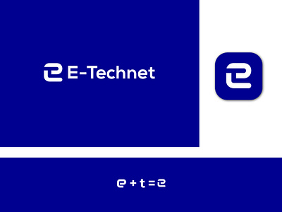 E technet logo branding colorful e e technet et graphic design icon letter logo design logo maker logos logotype minimal monogram symbol t typography