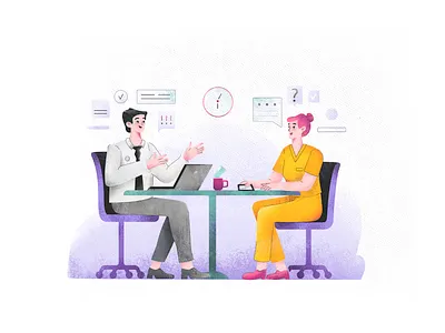 Log my care app art care digital art illustration love texture