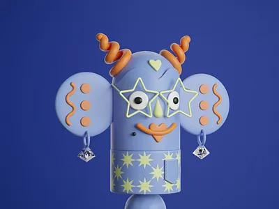 Totti Totem NFT avatar 3dart 3dmax art avatar blender circus clown collection etherium gm nft nftcomunity token