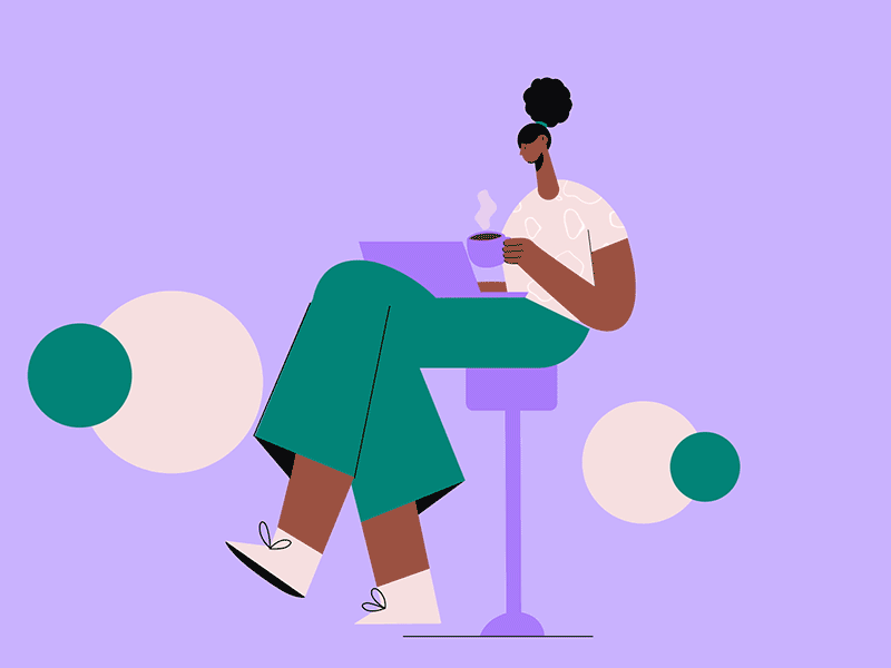 Stay Connected - Looping Animation after effects animation character animation design illustration loop mograph motion graphics typography animation