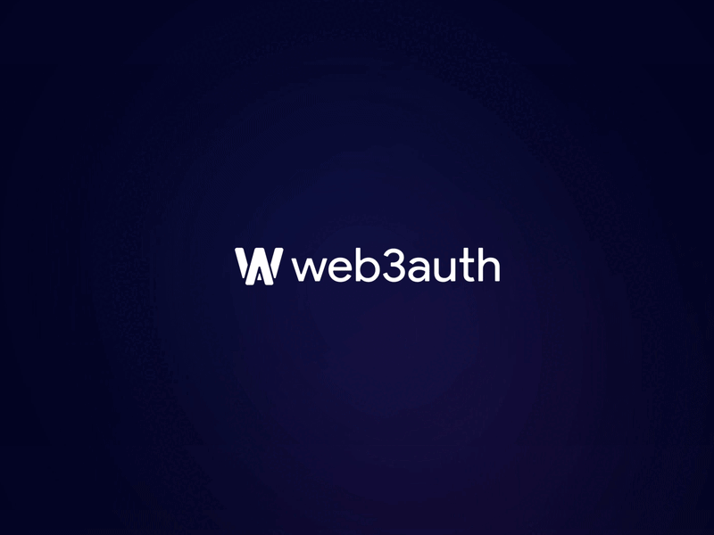 Web3Auth Logo Intro Animation aftereffects animation brand brand identity branding graphic design logo logo animation logo design motion graphics