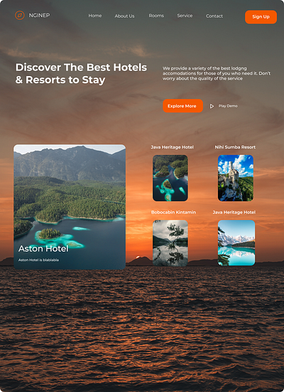 Discover the best Hotels & Resorts to stay 3d animation branding graphic design logo motion graphics ui