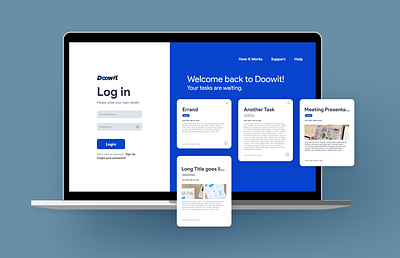 Doowit - Task Management Web App task management app todo app ui ui design web app web design web ui design