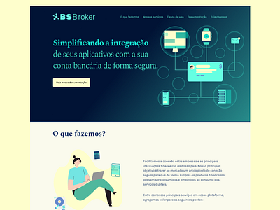 BSBroker - LP fintech landingpage lp ui ux