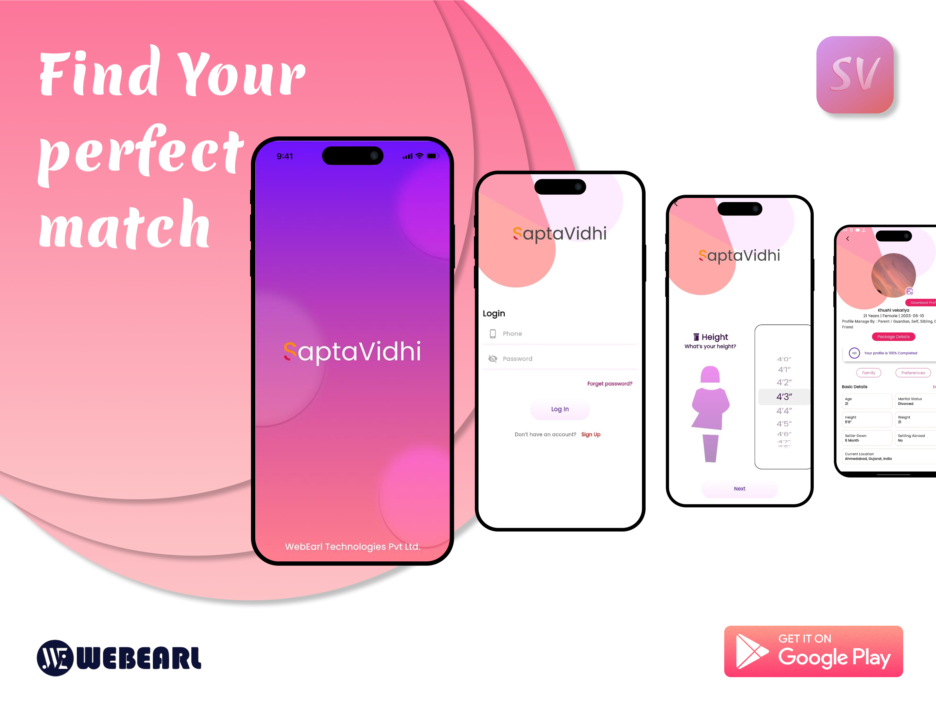 Saptavidhi – Matrimonial & Event Services Platform appdesign appinterface bridalservices digitalplatform eventmanagement eventplanning familyplatform matchmaking matrimonialapp mobileappdesign mobileux modernmatrimony personalizedservices saptavidhi secureplatform techsolution uiuxdesign userexperience weddingapp weddingvendors